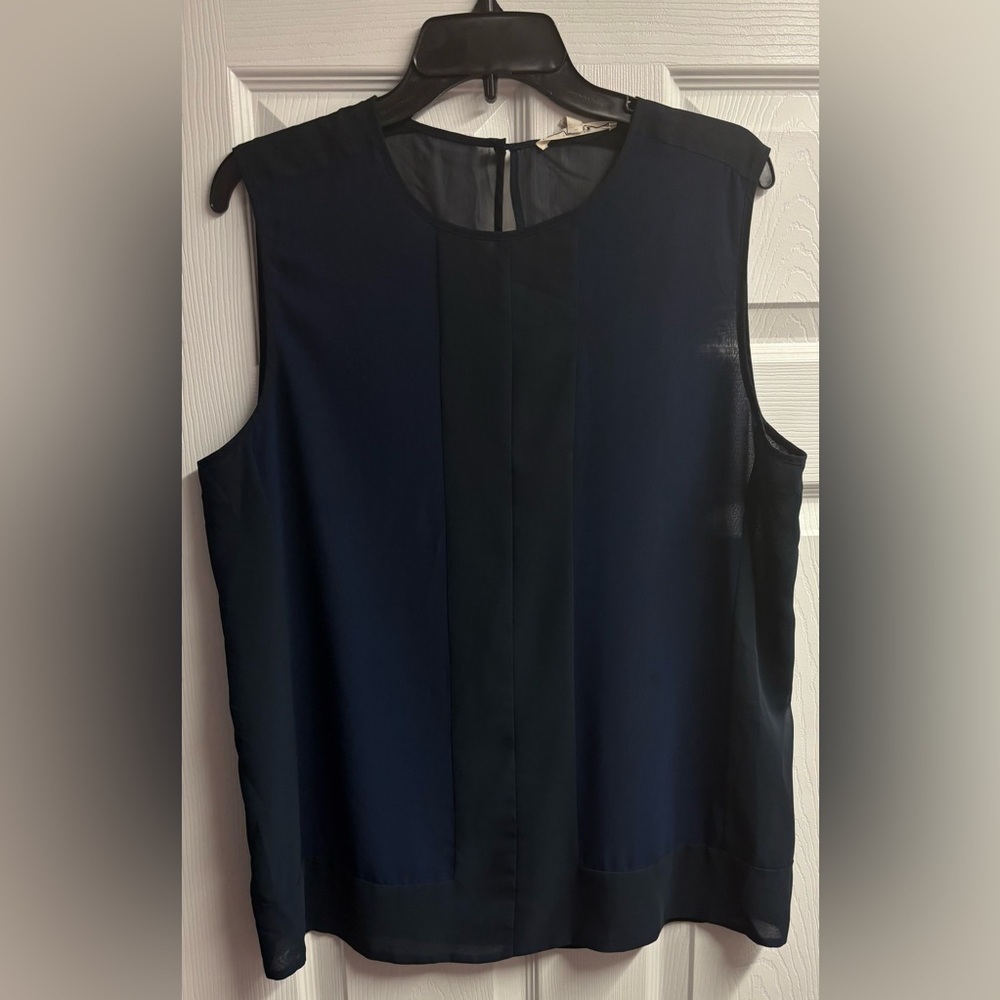 NWOT J Brand Navy/Black Tank Blouse Size Large